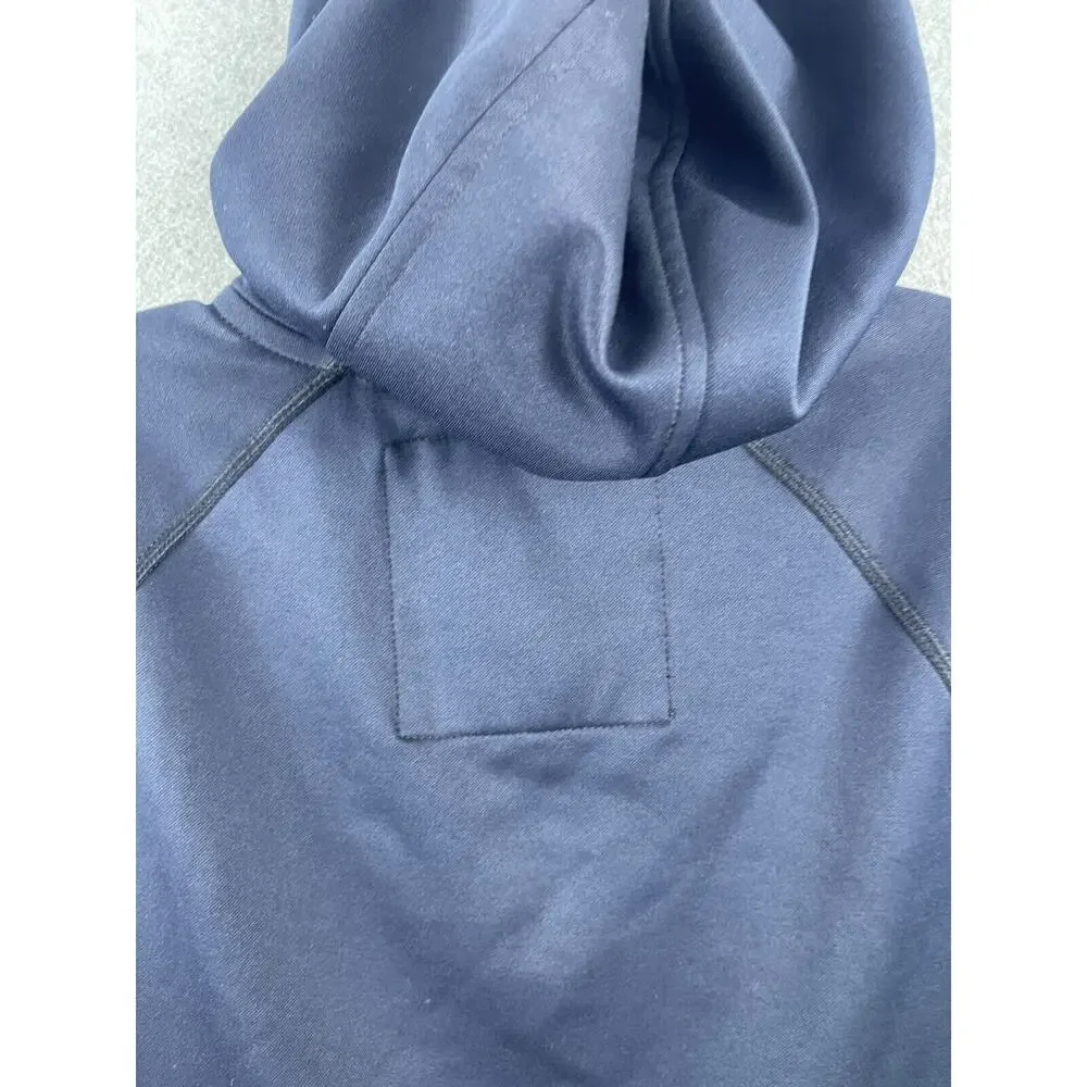 Hollister Hoodie Women's‎ S Blue Fill Zip Jacket Long Sleeve Workout Sports Logo